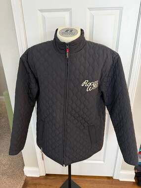 Vintage Rocawear Roc Denim Corp Black Quilted Full-Zip Jacket Size L